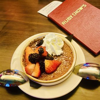 Ruby Chow's - Thai Tea creme brûlée - Asian Fusion Near Me - Atlanta, Georgia