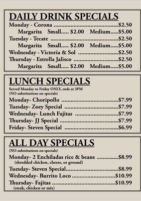 Menu photo 6 Los Tapatios Mexican Restaurant Choctaw, OK