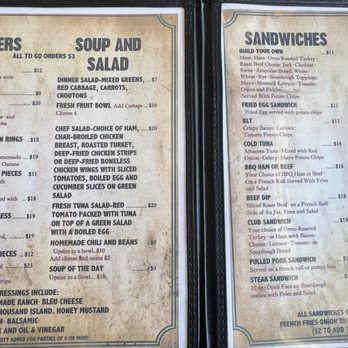 Mt Whitney Restaurant - Page one and two of menu - American Near Me - Lone Pine, California