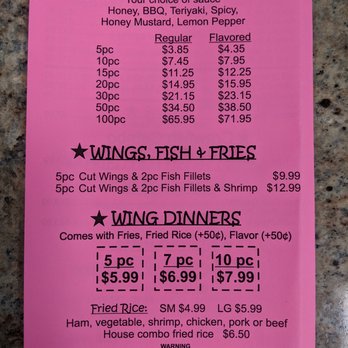 TJ's Seafood - a menu for fried chicken wings - Seafood Near Me - Columbia, South Carolina TJ's Seafood - a menu for fried chicken wings - Seafood Near Me - Columbia, South Carolina