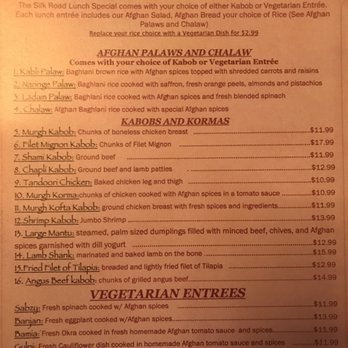 Silk Road - Lunch menu - Comfort Food Near Me - Warren, New Jersey Silk Road - Lunch menu - Comfort Food Near Me - Warren, New Jersey