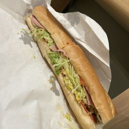Whole Italian Sub with everything on it Whole Italian Sub with everything on it