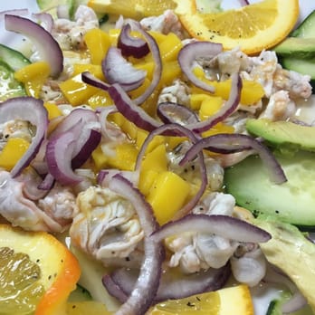 Mariscos El Sushi - Aguachile verde con Mango - Sushi Bars Near Me - Fresno, California