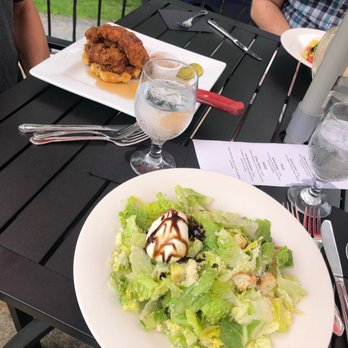 1839 Restaurant & Bar - Chicken and Waffles and Tuscan Caesar with burrata - American Near Me - Washingtonville, New York