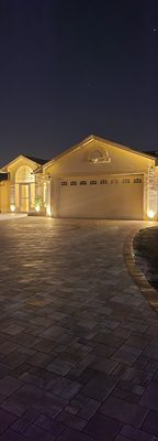 driveways and back patios - Driveways needed to be redone due to too many broken parts so we came up with a much better looking design !

back patios were a total mess and no space to be used at all, we excavated the entire area ,leveled and made it usable ,it was a great decision that the clients made because they had family get together and they all were able to enjoy additional space created