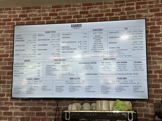 Menu photo 1 Khairos Coffee Clarksville, TN Menu photo 1 Khairos Coffee Clarksville, TN