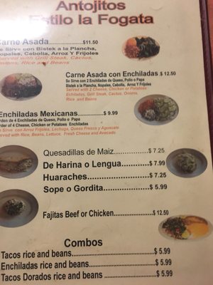 Menu photo 5 La Fogata Arvin, CA