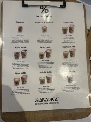 Menu photo 5 % Arabica Los Angeles, CA
