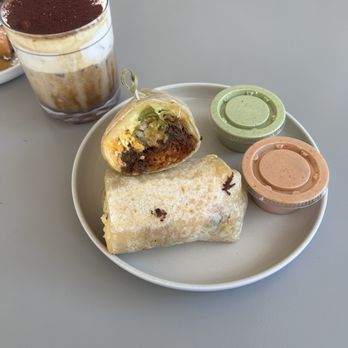 Morning Lobby - breakfast burrito iced vienna latte with almond milk - Coffee & Tea Near Me - San Jose, California Morning Lobby - breakfast burrito iced vienna latte with almond milk - Coffee & Tea Near Me - San Jose, California