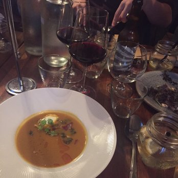 Restaurant Komfur - God græskarsuppe med chili og seranoskinke. - Restaurants Near Me - Aarhus C, 82 Restaurant Komfur - God græskarsuppe med chili og seranoskinke. - Restaurants Near Me - Aarhus C, 82