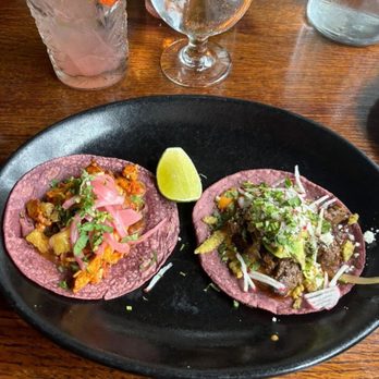 Barrio - chicken al pastor and Skirt Steak tacos - Mexican Near Me - Chicago, Illinois