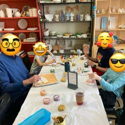 Midnight Star Pottery - Painting table