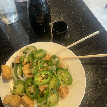 Simply Pho House - Salt and pepper, tofu, added extra jalapeños - Vietnamese Near Me - Austin, Texas
