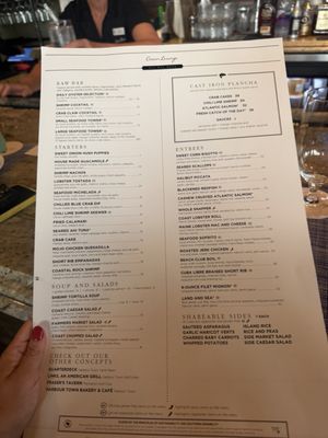 Menu photo 1 Ocean Lounge Hilton Head Island, SC Menu photo 1 Ocean Lounge Hilton Head Island, SC