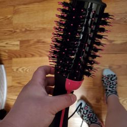 How to style... bf ordered this on Amazon, a blow dryer with roller brush $22. It adds the volume back to my roots after washing hair.