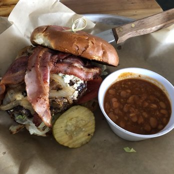 Coaster Saloon - You My Boy burger with Killer Baked Beans - Beer Bar Near Me - San Diego, California