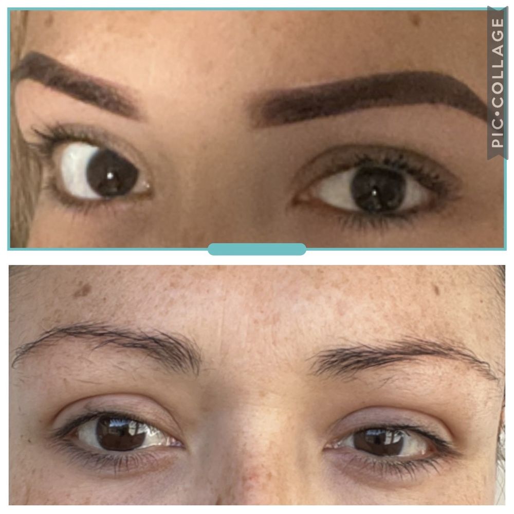 Beccs Brows - Before and after - Permanent Makeup Near Me - Long Beach, California