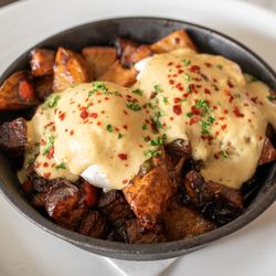 Stillwater & Stone - Brisket Hash 
Two eggs, brisket hash, bearnaise