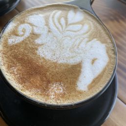 Maple bourbon latte