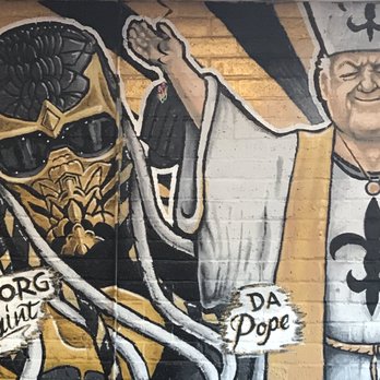 BEN'S Burgers - The Cyborg Saint Cheers Me On While I Demolish The Big Ben. - Burgers Near Me - Metairie, Louisiana