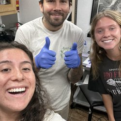 Atomic Lotus Tattoo - Our selfie with the one and only Tyler  He was great