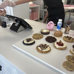 Using gloves on cookies and cash. Nasty Using gloves on cookies and cash. Nasty