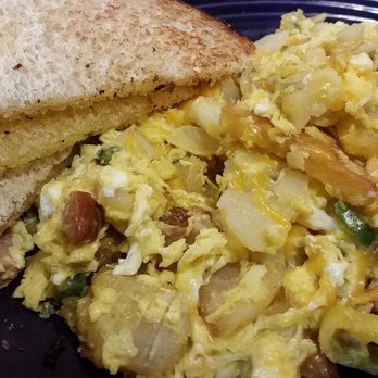 Galena Diner - Kielbasa Scrambler.  Add a little hot sauce and enjoy! - Diners Near Me - Galena, Ohio