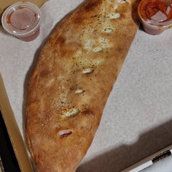 Napoli Pizza - Take out 'boli this evening and mild wings, too *oops, Jenni said this is a calzone not a boli