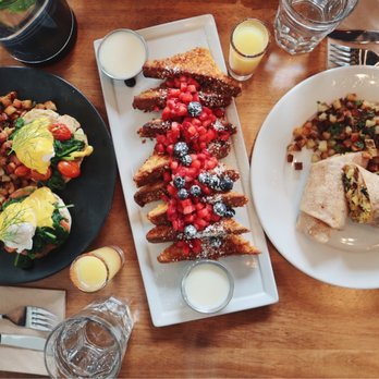 Blu Jam Cafe - Crunchy French toast, Benedict, breakfast Brito. - Breakfast & Brunch Near Me - Los Angeles, California Blu Jam Cafe - Crunchy French toast, Benedict, breakfast Brito. - Breakfast & Brunch Near Me - Los Angeles, California