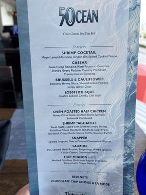 Menu photo 4 50 Ocean Delray Beach, FL