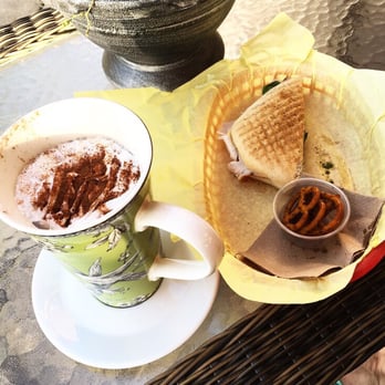 Rail Side Cafe - Chai tea latte and turkey panini. - Coffee & Tea Near Me - San Dimas, California