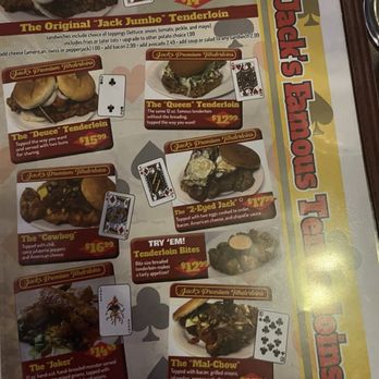 One Eyed Jack's - Menu - American Near Me - Winamac, Indiana