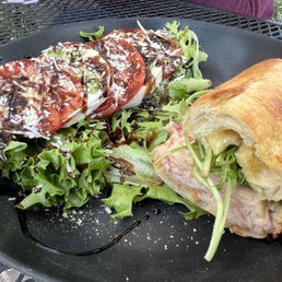 1/2 Turkey and Brie sandwich & 1/2 caprese salad