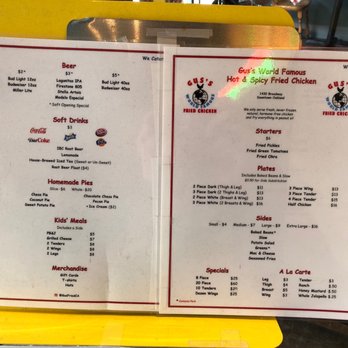Gus’s World Famous Fried Chicken - Menu - Southern Near Me - Oakland, California Gus’s World Famous Fried Chicken - Menu - Southern Near Me - Oakland, California