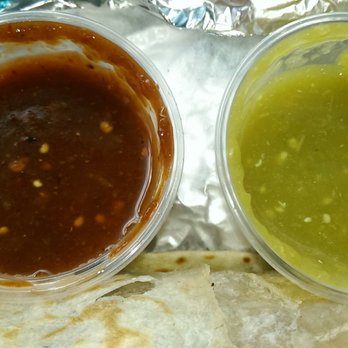 Guelaguetza Tacos - The red sauce is hot but full of flavor while the green is mild and not as flavorful, I would buy the red sauce for home use. - Food Trucks Near Me - Milwaukee, Wisconsin