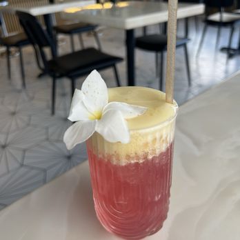Moa Kai - Hibiscus lemonade with passionfruit foam - Hawaiian Near Me - Orlando, Florida Moa Kai - Hibiscus lemonade with passionfruit foam - Hawaiian Near Me - Orlando, Florida