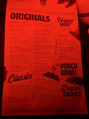 Menu photo 8 Bootlegger Tiki Palm Springs, CA