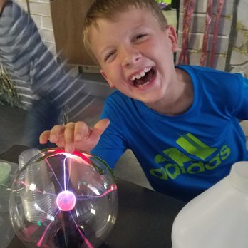 The Science Place - Fun with a plasma ball at our "Spooky Science" Halloween clubhouse. - Educational Services Near Me - Springfield, Virginia The Science Place - Fun with a plasma ball at our "Spooky Science" Halloween clubhouse. - Educational Services Near Me - Springfield, Virginia