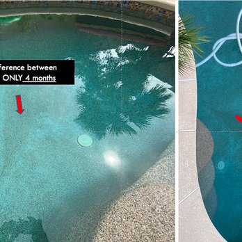 Aqua Caliente - You can clearly see pebble tec coming off the pool floor - Pool & Hot Tub Service Near Me - Las Vegas, Nevada