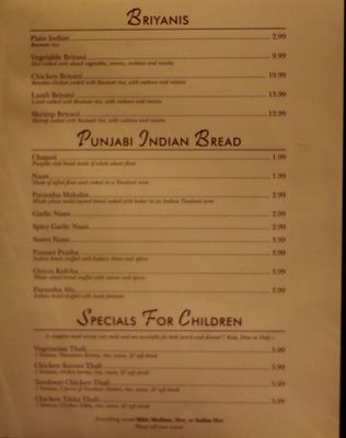 Menu photo 2 Malhi's Indian Cuisine Palmdale, CA Menu photo 2 Malhi's Indian Cuisine Palmdale, CA