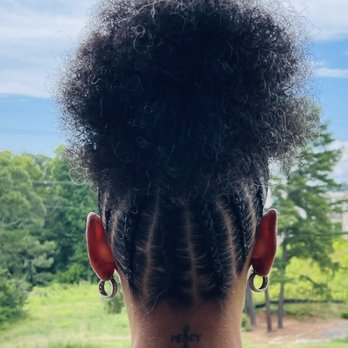 Synergy Suites - Nia's meticulous braided tamed those little flyaway silver streaks, 7.10.2021. - Hair Salons Near Me - Atlanta, Georgia Synergy Suites - Nia's meticulous braided tamed those little flyaway silver streaks, 7.10.2021. - Hair Salons Near Me - Atlanta, Georgia
