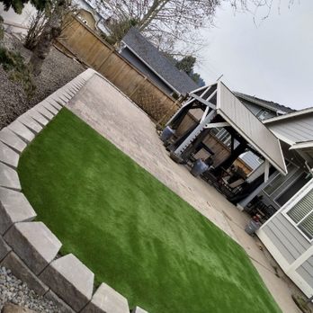 Mountain View Landscaping - Paver patio and artificial turf - Landscaping Near Me Mountain View Landscaping - Paver patio and artificial turf - Landscaping Near Me