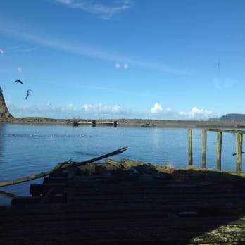 River's Edge Restaurant - View from our table. - Seafood Near Me - La Push, Washington River's Edge Restaurant - View from our table. - Seafood Near Me - La Push, Washington