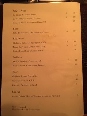 Menu photo 3 Found London, XGL Menu photo 3 Found London, XGL