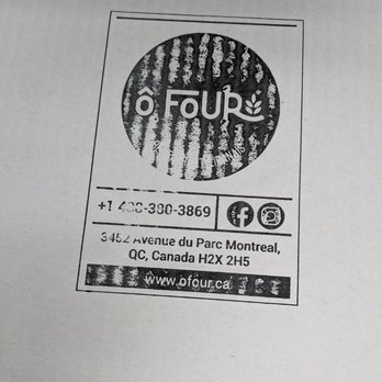 Ô Four - Takeout box - Lebanese Near Me - Montreal, Quebec Ô Four - Takeout box - Lebanese Near Me - Montreal, Quebec