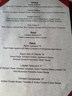 Menu photo 8 Nemo Grille Avon, OH