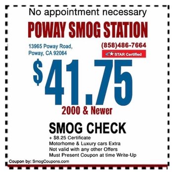 Poway Smog Station - Smog Check Stations Near Me - Poway, California