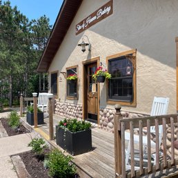 the front porch of a restaurant