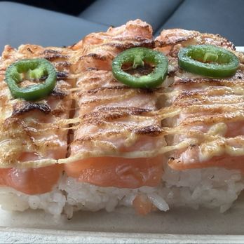 JINYA Ramen Bar - Ally Charlotte Center - Aburi Oshi-Sushi Salmon* - Ramen Near Me - Charlotte, North Carolina JINYA Ramen Bar - Ally Charlotte Center - Aburi Oshi-Sushi Salmon* - Ramen Near Me - Charlotte, North Carolina