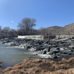 Mexican Ditch Trail - The dam on 2/27/21